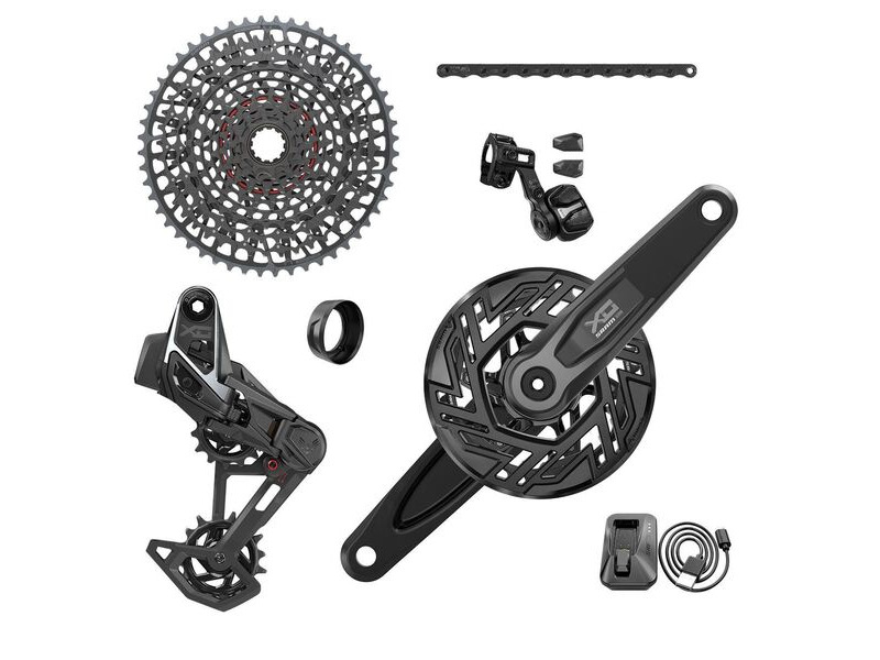 Sram X0 T-type Eagle E-mtb Transmission Axs Groupset (Rd W/Battery/Charger/Cord, Ec Pod Ult, T-type 36t, Cs Xs-1295 10-52t) Cranks Not Included click to zoom image