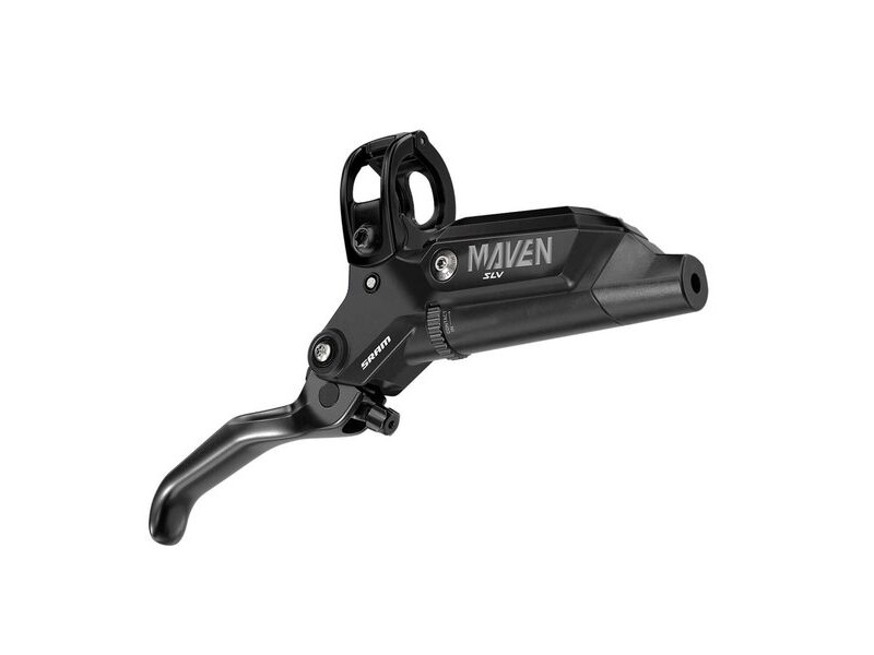 Sram Disc Brake Maven Silver Stealth - Aluminum Lever, Stainless Hardware, Reach/Contact Adj,swinglink, Black (Includes Mmx Clamp, Bracket) (Rotor Sold Separately)A1: Black Front/Rear 2000mm Ho click to zoom image