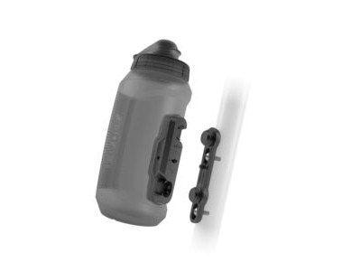 Fidlock TWIST Bottle Kit Bike 750 Compact TWIST Technology bottle with removeable dirt cap and connector - includes Bike mount for bottle cage 750ml Trans Black click to zoom image