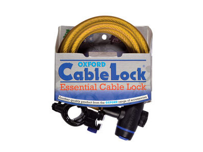 Oxford Cable Lock 12mm x 1800mm - Gold
