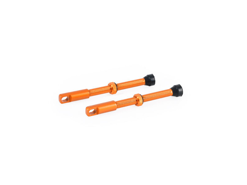 Oxford Tubeless Alloy Valve 60mm Orange click to zoom image
