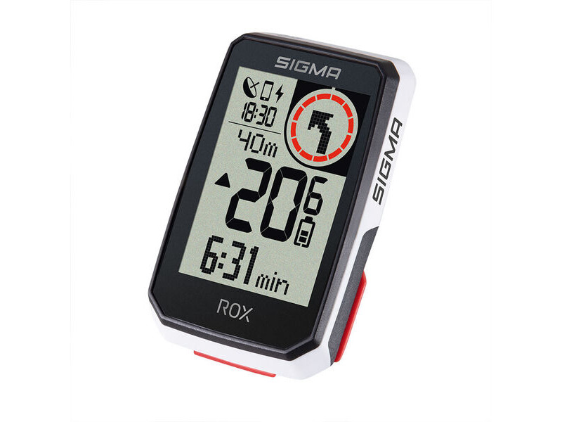 Sigma ROX 2.0 GPS Cycle Computer (White) Top-Mount Set click to zoom image