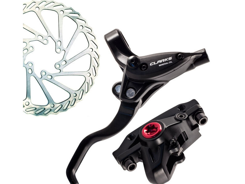 Clarks Cycle Systems M2 Hydraulic Front & Rear Disc Brake SET in Black 160mm click to zoom image