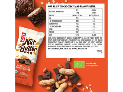 Clif Nut Butter Bar (12 Pack) Chocolate Peanut Butter click to zoom image