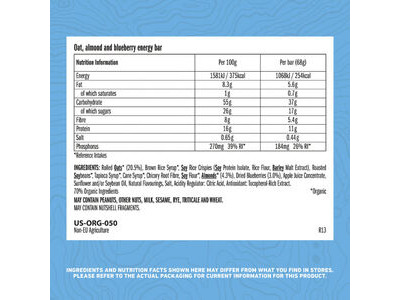 Clif Clif Bar (12 Pack) Blueberry Almond Crisp click to zoom image