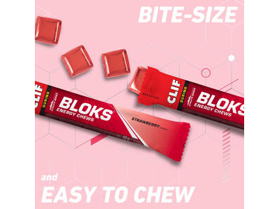 Clif Blok Energy Chews (18 Pack) Strawberry click to zoom image