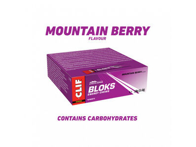 Clif Blok Energy Chews (18 Pack) Mountain Berry
