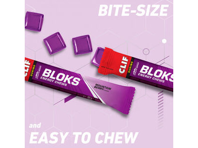 Clif Blok Energy Chews (18 Pack) Mountain Berry click to zoom image