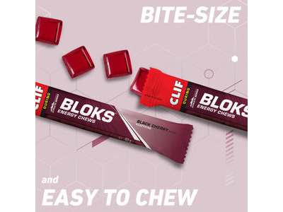 Clif Blok Energy Chews (18 Pack) Black Cherry click to zoom image