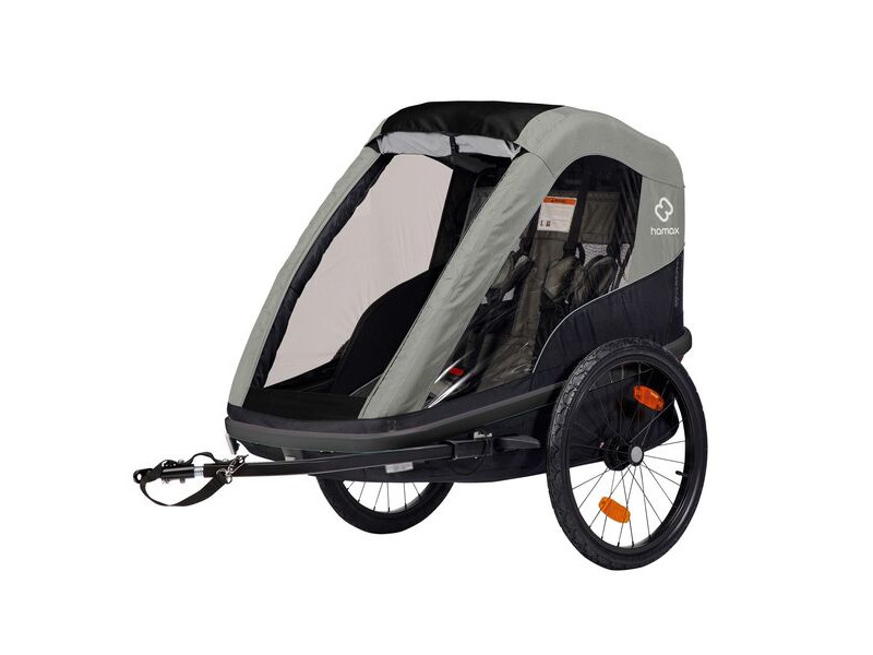 Hamax Avenida One Child Bike Trailer Olive Green Single click to zoom image