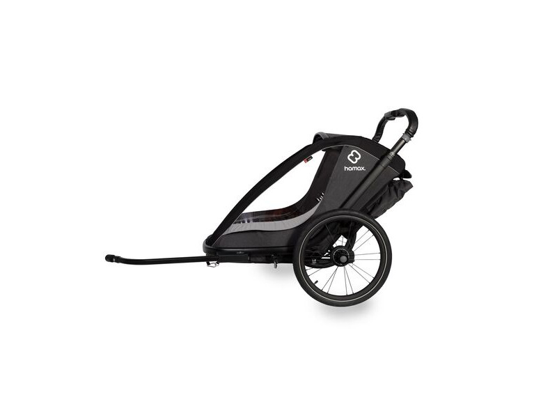 Hamax Cocoon Child Bike Trailer Grey/Black click to zoom image