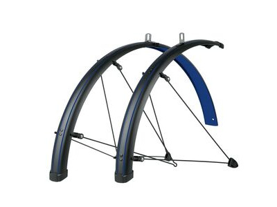 SKS Bluemels Stingray 28 Mudguard Set 45mm 45MM MATT BLACK/OCEAN BLU click to zoom image