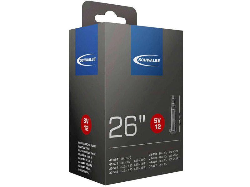 Schwalbe Tyres SV12 Inner Tube 26 x 1 3/8 click to zoom image