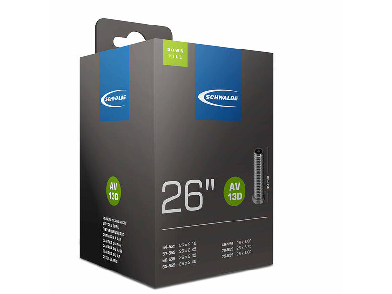 Schwalbe Tyres AV13D Inner Tube 26 x 2.10 x 3.00 click to zoom image